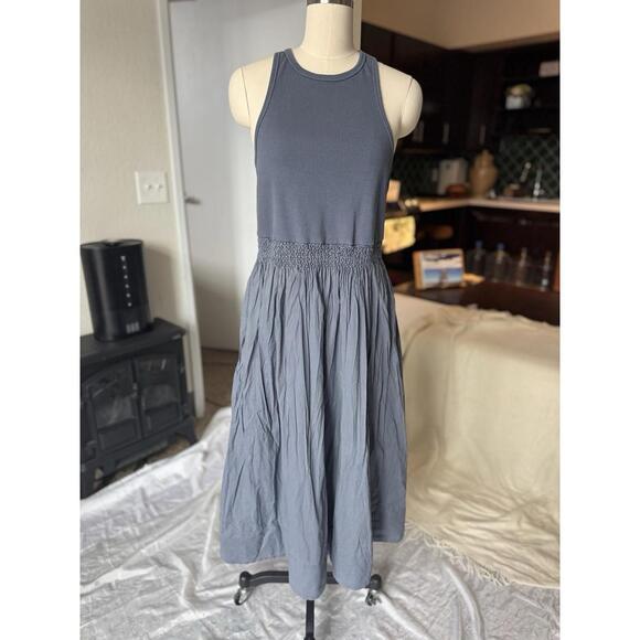 Faherty Folkstone Grey Tropical Rib Tank Dress Size XL - Picture 4 of 6
